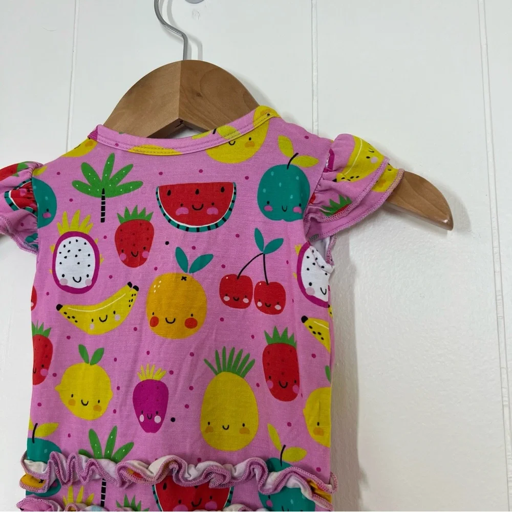 Bums & Roses Little Bum Bums Fruit Sleeveless Ruffle Romper